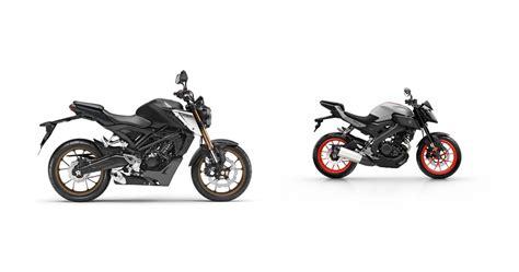 Motorrad Vergleich Honda CB125R 2024 Vs Yamaha MT 125 2019