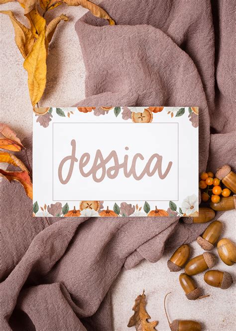 Free Printable Thanksgiving Name Place Cards