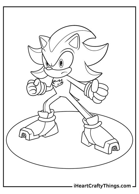 Shadow The Hedgehog Color Sheet