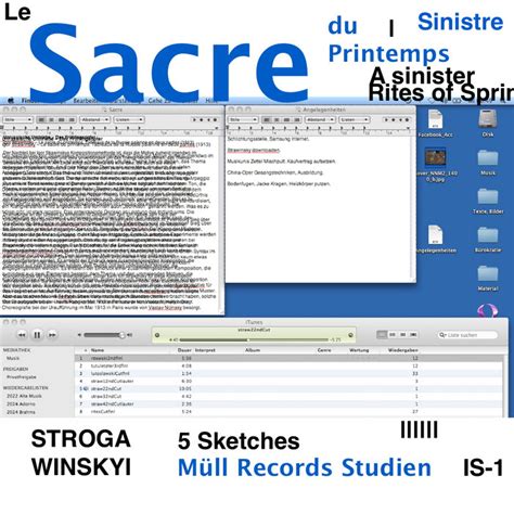 Müll Records Strawinsky Le Sacre Du Printemps Sinistre Müll Records