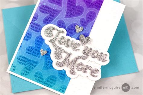 Love You More Card Jennifer Mcguire Ink