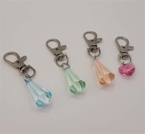 Crystal Stitch Marker Key Chain Backpack Charm Etsy