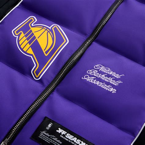 Los Angeles Lakers Off Season x NBA Unisex Team Puffer Vest - Purple 