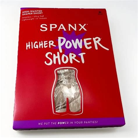 SPANX HIGHER POWER Short XL NEW Soft Nude Shapewear High Waist Tummy