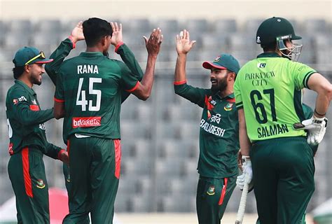 bangladesh  pakistan st odi nahid rana fifer helps ban thrash pak