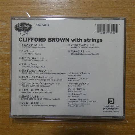 Yahoo オークション 042281464225 CD 西独盤 蒸着仕様CLIFFORD B