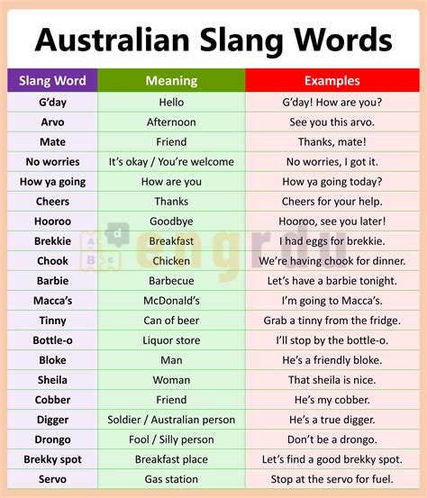 australian slang words  meanings  examples engrdu