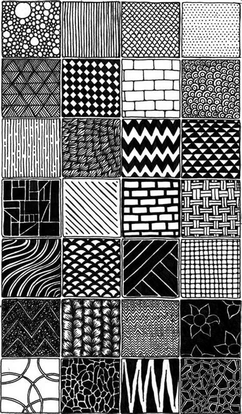 A Black And White Photo With Many Different Patterns