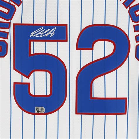 pete crow armstrong chicago cubs autographed fanatics authentic white