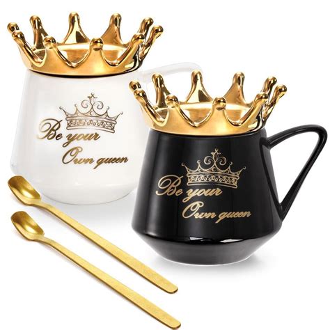 Hacaroa Pack Oz Crown Coffee Mugs With A Card Be Your Own Queen