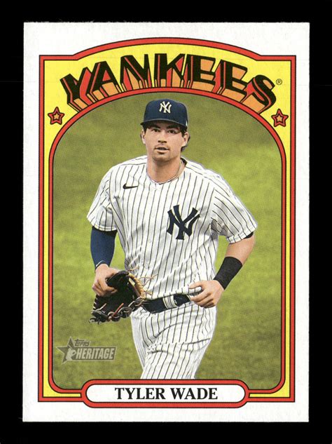 2021 Topps Heritage 534 Tyler Wade New York Yankees EBay