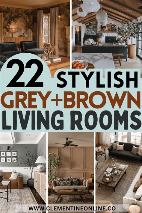 Can You Put Brown And Grey Together 22 Stylish Living Room Ideas