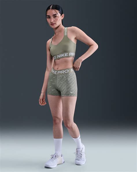 nike pro bike shorts mit mittelhohem bund und print damen ca  cm