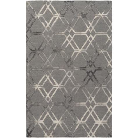 Serafina Wool Rug Modern Hand Tufted Medium Gray Area Rug