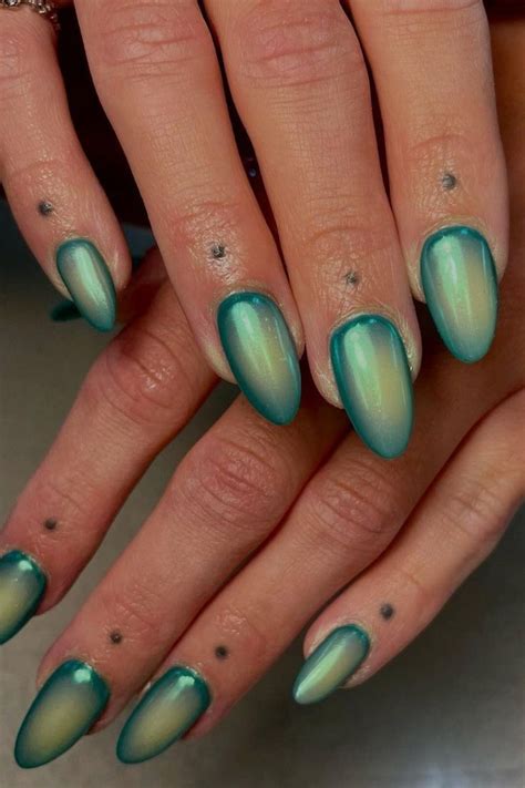 Green Pisces Nails Pisces Inspired Nails Pisces Nail Ideas May Nails