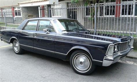 Vintage Ford Landau Car Parked On Roadside