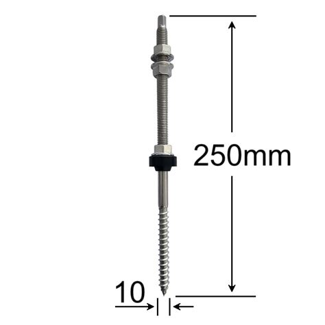 Surub Inox Fixare Panou Solar M10x250 SURUBURI HOLSURUBURI