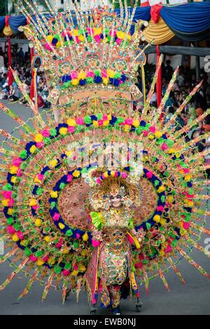 The Colouful Jember Fashion Carnival In Jember Indonesia Stock Photo