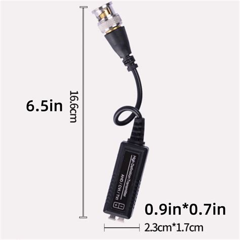 10 Pair 8MP 4K HD Video Balun BNC Connector Adapter Transmitter For