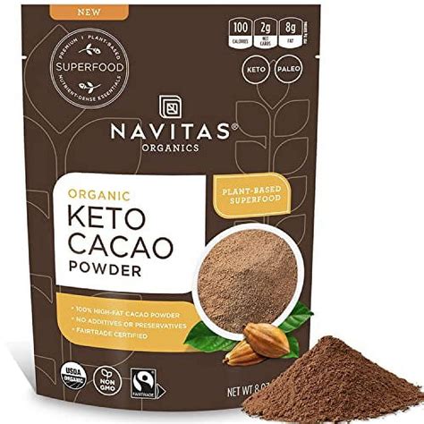 Navitas Organics Keto Cacao Powder Oz Bag Servings