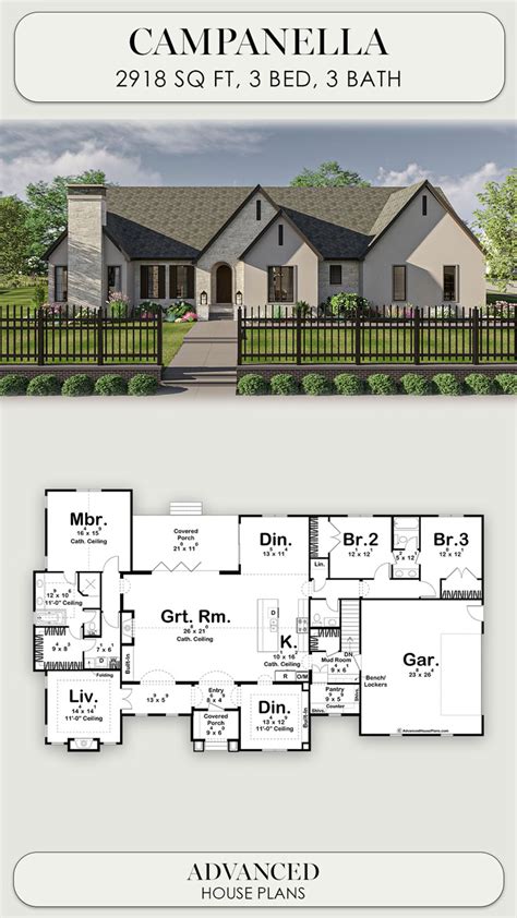 Modern Cottage Style House Plan Campanella Spanish Style House