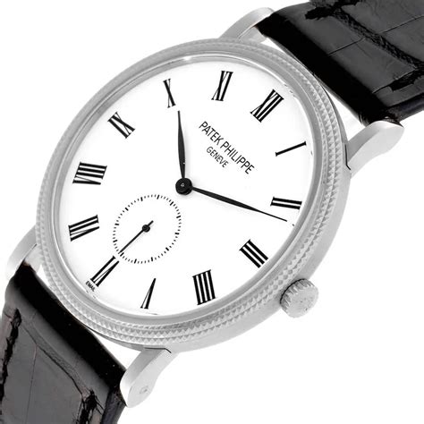 Patek Philippe Calatrava White Dial Steel Men S Watch Pp Watch