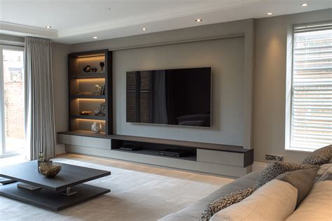 Modern TV Unit Design With Wooden Fluted Panels And Wall Panels