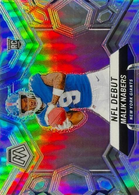 malik nabers  mosaic  nfl debut silver price guide sports