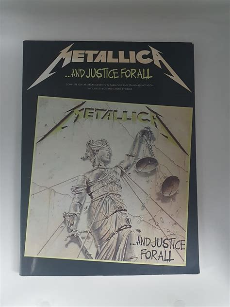 Metallica And Justice For All Tablature Book Reverb España