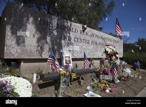 Simi Valley CA 9th Mar 2016 A Memorial Is Seen At The Entrance To