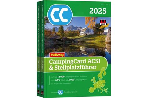 CampingCard ACSI Stellplatzführer 2025 Sanitätshaus Aktuell AG