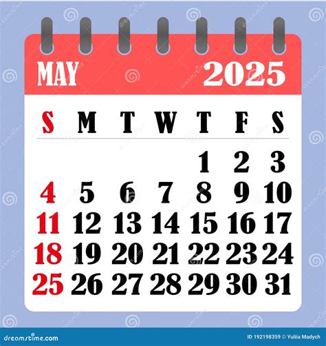 May Calendar Weekdays Katharina J Ackermann