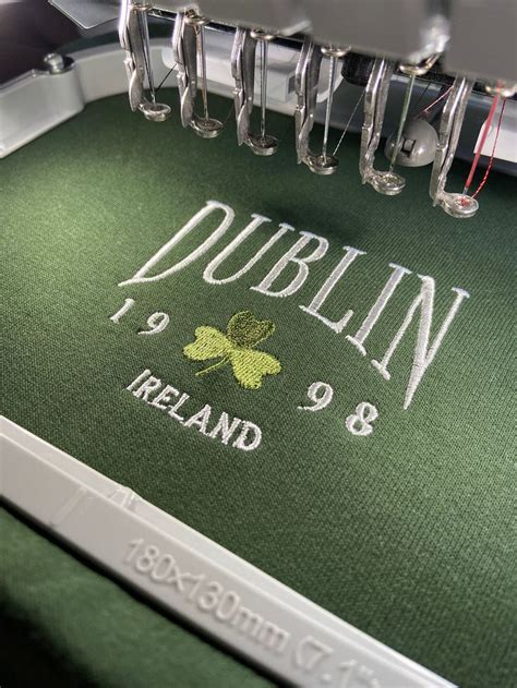 Dublin Ireland Embroidered Sweatshirt Unisex Crewneck Sweater Ireland