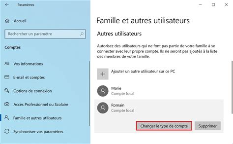 Passer Un Compte Utilisateur En Administrateur Sur Windows