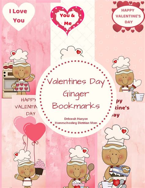 Valentines Day Projects Cards Bookmarks Gingerbread Cooking Theme