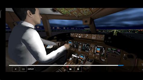 Night Flight Take Off Boeing 777 300ER Real Flight Simulator YouTube