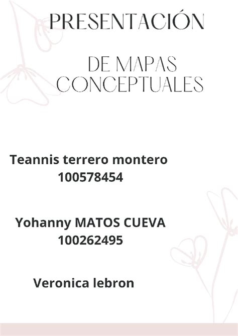 Tarea Mapas Conceptuales Presentaci N De Mapas Conceptuales