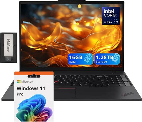 Lenovo ThinkPad T16 G3 16 WUXGA Laptop Intel Ultra 7 155U 16GB DDR5