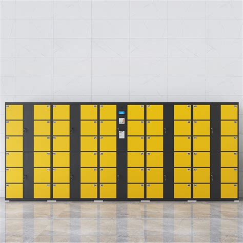 Outdoor Friendly Lime Green Art Deco Steel Locker Wide