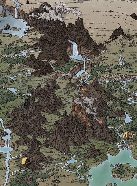 Fantasy Mountains Fantasy Map Ttrpg Maps Fantasy World Map