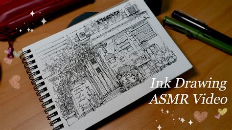 Sketching Tutorial For Beginners ASMR Ink Drawing Urban Sketch YouTube