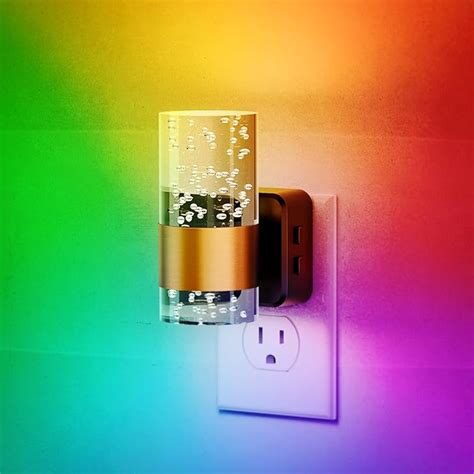 JandCase Night Lights Plug Into Wall Color Changing Night Light For