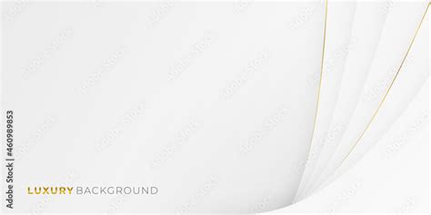 Stock Vektorgrafik Golden Curved Line White Luxury Backgrounds Modern