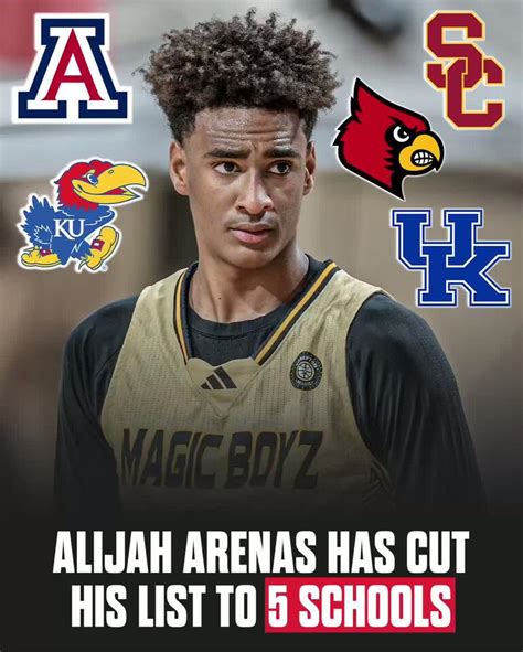 The 5 Is Down To Arizona Kansas Kentucky Louisville And USC Arenas Is