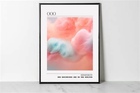 Angel Number Poster Spiritual Printable Poster Pastel D Cor