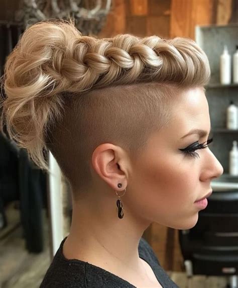 Pin By Olaf H On Halfcut Sidecut Mohawk Undercut Cute