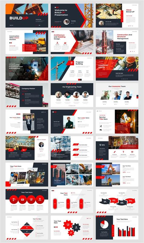 Modern Construction Powerpoint Template Pr Sentation Katalog