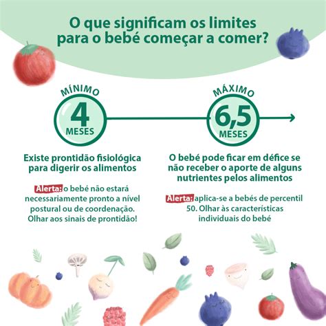 Período em que os alimentos podem ser utilizados na dieta do bebê