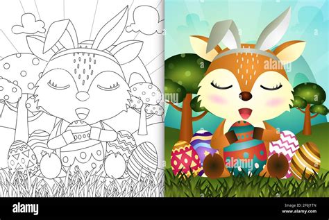 Happy Easter Greeting Illustration Stock Photo - Alamy 