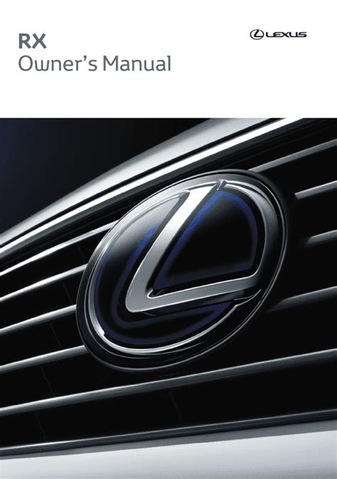 2021 Lexus RX 300 Manual Del Propietario PDF 642 Pages